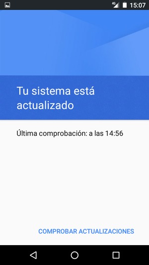 Seleccione COMPROBAR ACTUALIZACIONES
