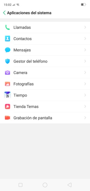 Seleccione Contactos