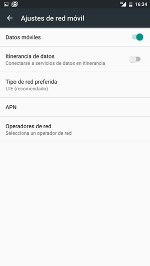 Para cambiar la red en caso de problemas de conectividad, seleccione Operadores de red