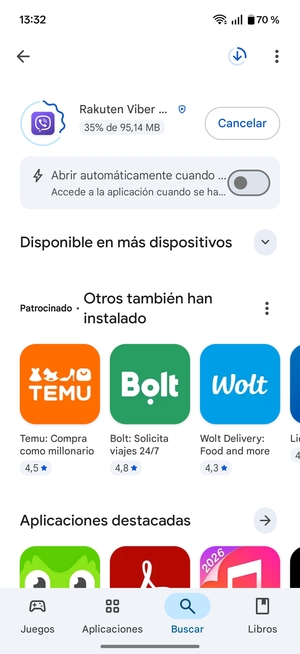 Espere a que el proceso de instalación finalice
