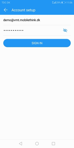 Enter your Email address and Password. Select SIGN IN