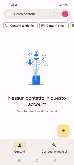 Seleziona Correggi e gestisci