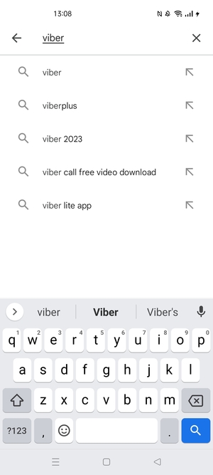 Enter the app name and select Search