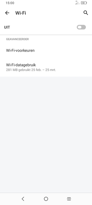 Schakel Wi-Fi in