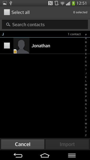 Check the Select all checkbox