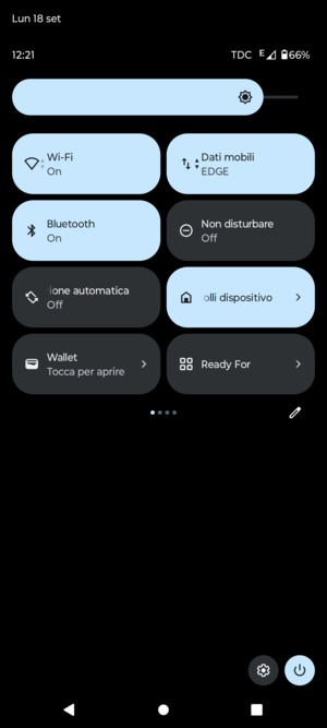Disattiva Wi-Fi e Bluetooth