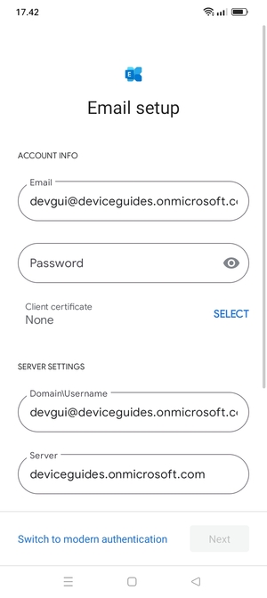 Enter your password