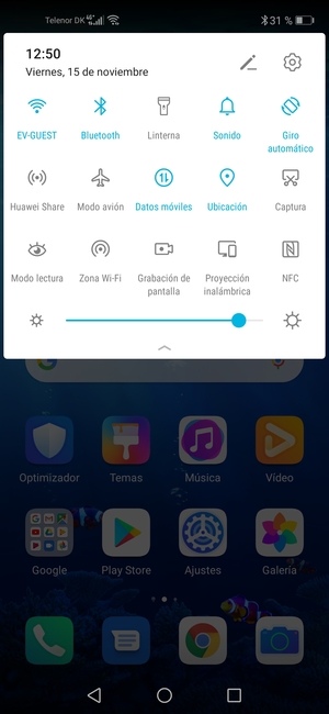 Desactive Wi-Fi y Bluetooth