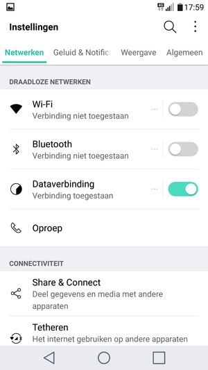 Selecteer Algemeen