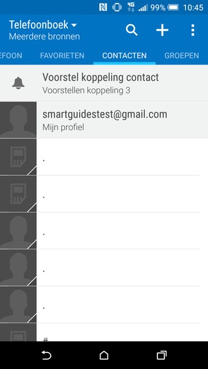Selecteer de Menu-knop