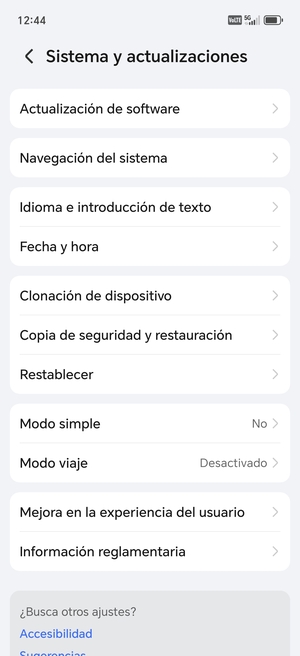 Seleccione Actualización de software