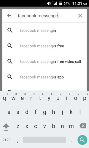 Enter the app name and select Search