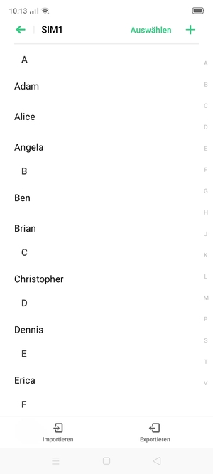 Wählen Sie Importieren