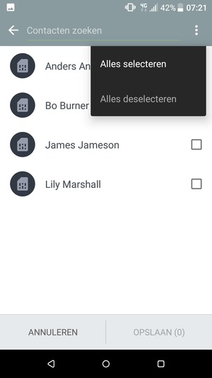 Selecteer Alles selecteren