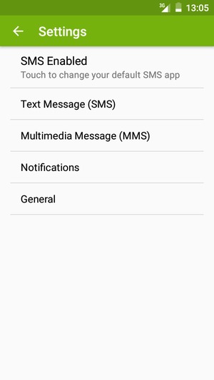 Select Text Message (SMS)