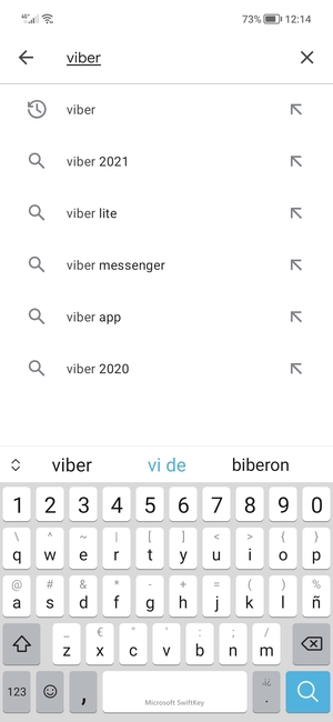 Inserisci il nome dell'app e seleziona Ricerca