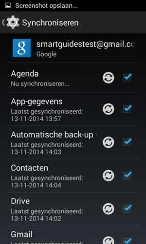 Uw gegevens worden gesynchroniseerd