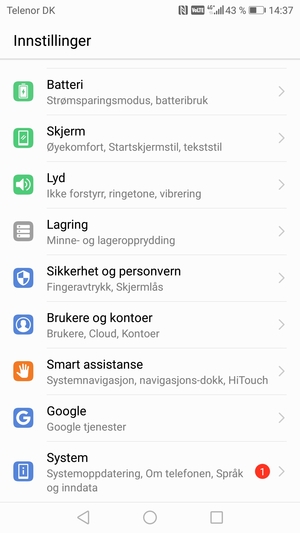 Bla til og velg Brukere og kontoer