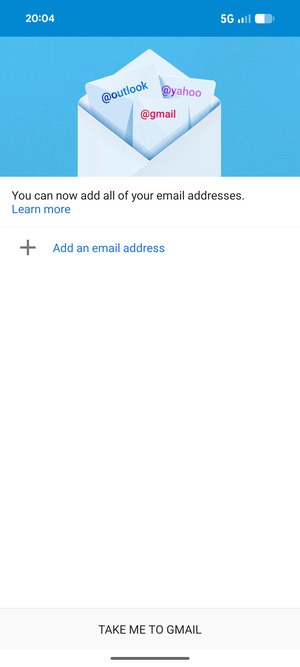 Select Add an email address