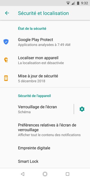 Votre téléphone est maintenant sécurisé par un écran de verrouillage