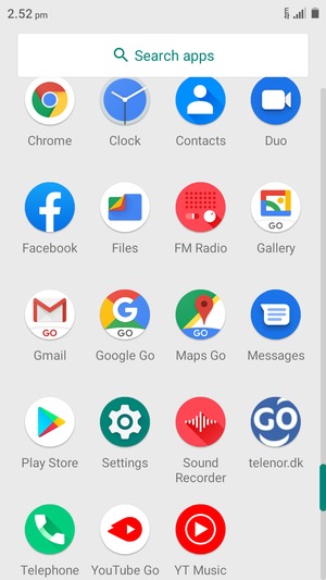 Scroll to and select Settings