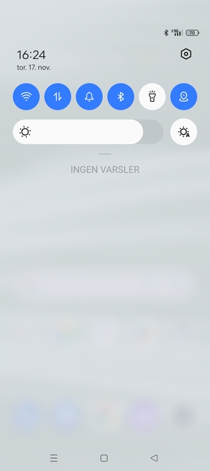 Dra ned toppmenyen igjen