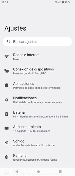 Seleccione Redes e Internet