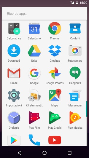 Scorri e seleziona Impostazioni