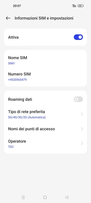 Seleziona Nomi dei punti di accesso