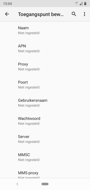 Voer mms-gegevens in