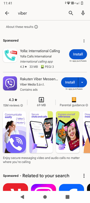 Select the app