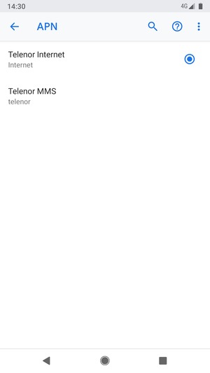 Sélectionnez le bouton du Menu