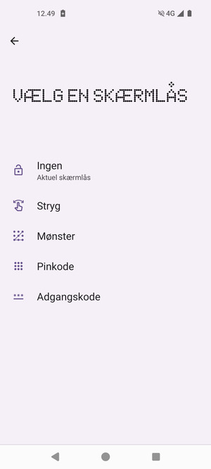 Vælg Mønster