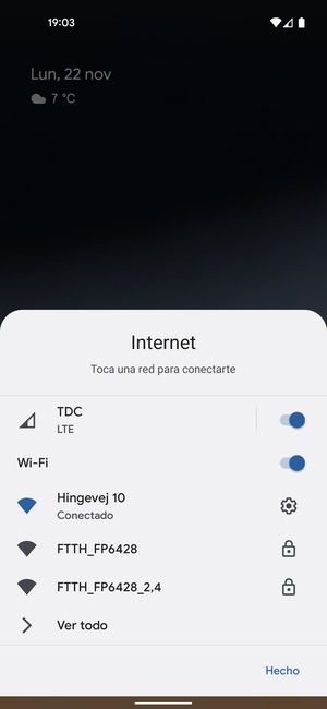 Desactive Wi-Fi