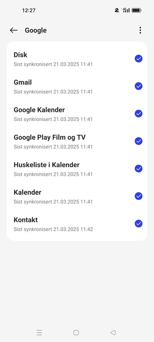 Velg menyknappen
