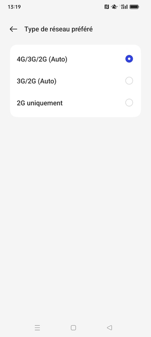 Sélectionnez votre option préférée