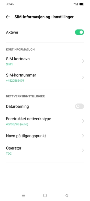 Velg Navn på tilgangspunkt