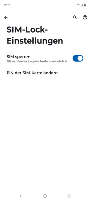 Wählen Sie PIN der SIM-Karte ändern