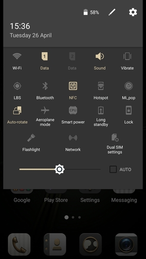 Check the AUTO checkbox
