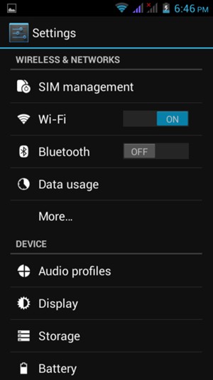 Select SIM management
