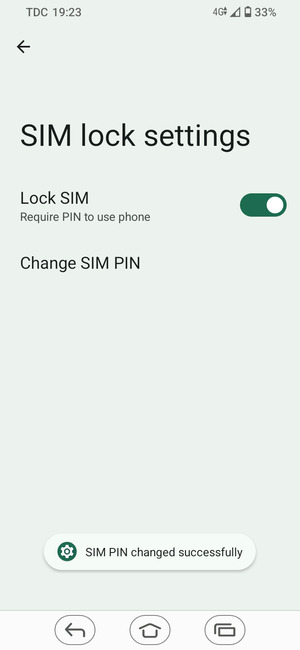 Your SIM PIN has been changed