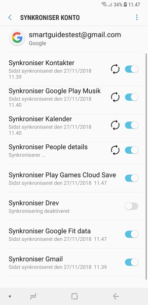 Dine kontakter fra Google vil nu blive synkroniseret til din Galaxy