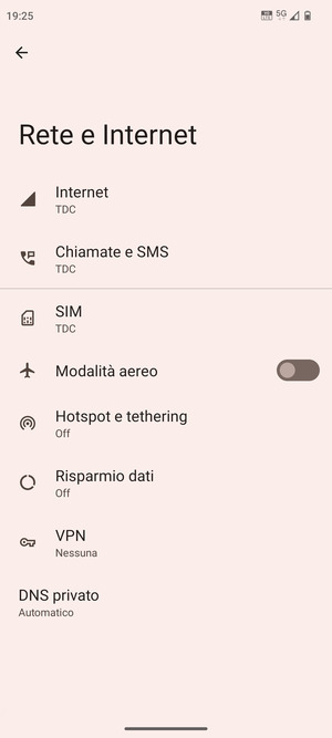 Seleziona SIM