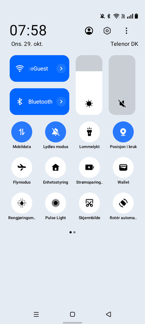 Slå av Wi-Fi og Bluetooth