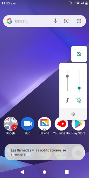Seleccione Silencio para volver al modo de sonido