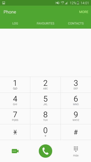Press and hold the number 1