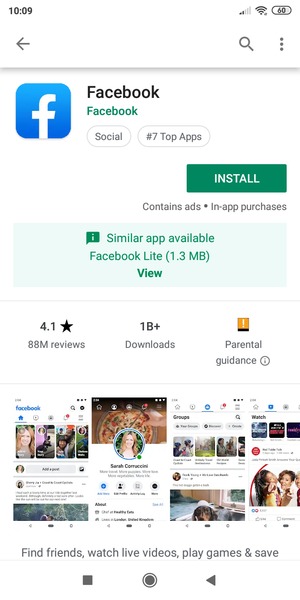 Select INSTALL