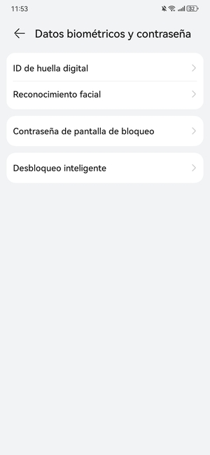 Seleccione Contraseña de bloqueo de pantalla