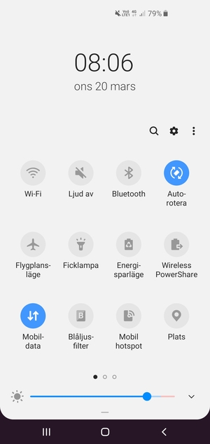 Välj Ljud av för att byta till ljudläge igen
