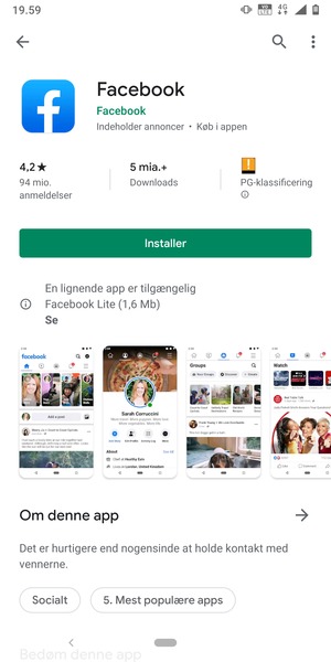 Vælg Installer